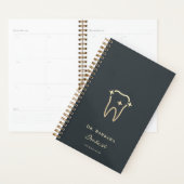 MINIMALIST DENTAAL DENTIST ORTHODONTICS GOLD TOOTH PLANNER (Display)