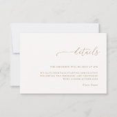 Minimalist Details & QR Code Wedding RSVP Card (Devant)