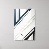 Minimalist Diagonal Geometry Canvas Afdruk (Voorkant)