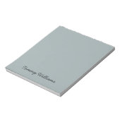 Minimalist Dusty Blue Professional Eenvoudig Notitieblok (Gedraaid)