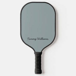 Minimalist Dusty Blue Professional Eenvoudig Pickleball Paddle