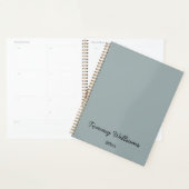 Minimalist Dusty Blue Professional Eenvoudig Planner (Display)