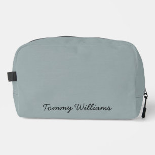 Minimalist Dusty Blue Professional Eenvoudig Toilettasje