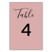 Minimalist Dusty Pink Wedding Kaart (Achterkant)