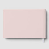 Minimalist Dusty Pink Wedding Program Gastenboek (Achterkant)