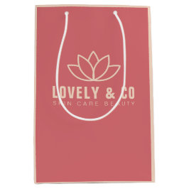 Minimalist Dusty Rose & Ivory Salon Beauty Medium Cadeauzakje