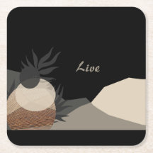 Minimalist Earth Tones Boho "Live" 
