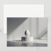 Minimalist Easter Egg on Modern Pedestal (Voorkant / Achterkant)