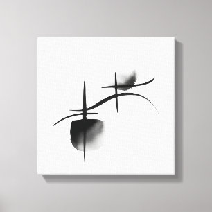 Minimalist Echoes   Premium Canvas op Spieraam Afdruk