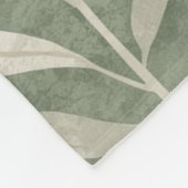 Minimalist Eco Art Fleece Blanket Nature Tones (Hoek)