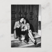 Minimalist Editorial Photo Wedding Bedankkaart (Achterkant)