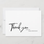 Minimalist Elegant 3 foto Dank u Bedankkaart (Achterkant)