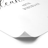 Minimalist Elegant 40th Welcome Birthday Poster (Coin)