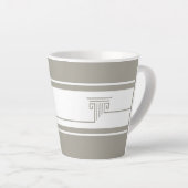 Minimalist Elegant Latte Mok (Rechterhoek)