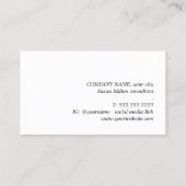 Minimalist Elegant Pastel Bold Consultant Visitekaartje (Achterkant)