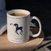 Minimalist elegant personalized christmas mug