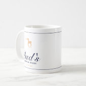 Minimalist elegant personalized christmas mug (Devant gauche)