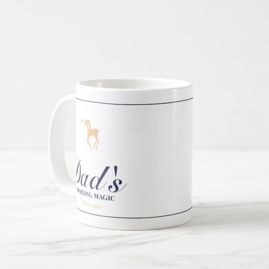Minimalist elegant personalized christmas mug (Devant gauche)