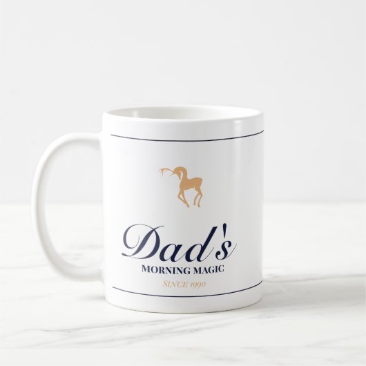 Minimalist elegant personalized christmas mug (Gauche)