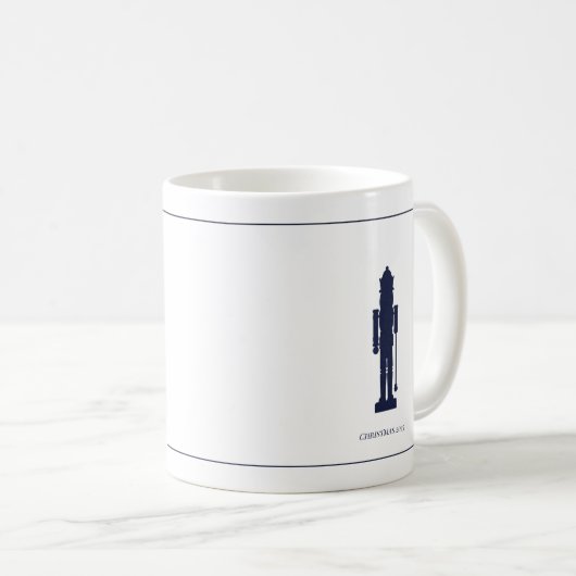 Minimalist elegant personalized christmas mug koffiemok (Voorkant rechts)