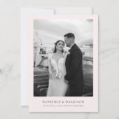 Minimalist Elegant Photo Wedding Save the Date  (Devant)