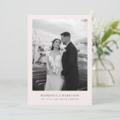Minimalist Elegant Photo Wedding Save the Date  (Debout devant)