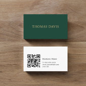 Minimalist Elegant QR Code Consultant Visitekaartje