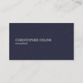 Minimalist Elegant Texture Blue Consultant Visitekaartje (Voorkant)
