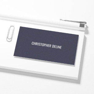 Minimalist Elegant Texture Blue Consultant Visitekaartje