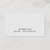 Minimalist Elegant Texture White Black QR Code Visitekaartje (Achterkant)
