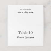 Minimalist Elegant Typography, Custom Guest Name (Buitenkant ongevouwen)