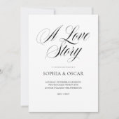 Minimalist Elegant Wedding Invitation with QR Code (Devant)