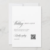 Minimalist Elegant Wedding Invitation with QR Code (Dos)