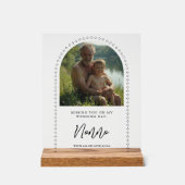 Minimalist Elegant Wedding Photo Tribute Memorial  (Recto)