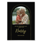 Minimalist Elegant Wedding Photo Tribute Memorial (Devant)