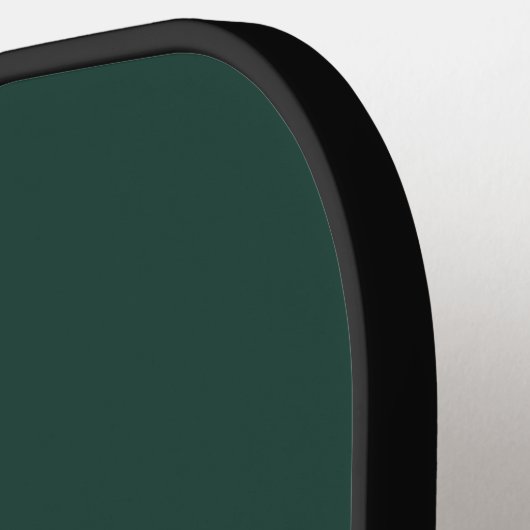 Minimalist Emerald Green Personalized Monogram Pickleball Paddle (Links Detail)