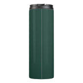 Minimalist Emerald Green Personalized Monogram  Thermosbeker (Achterkant)