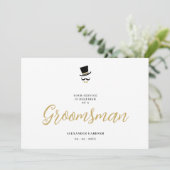 Minimalist Exquisite Gorgeous Script Groosman  Kaart (Staand voorkant)