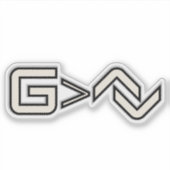 Minimalist Faith Symbol Sticker (Voorkant)