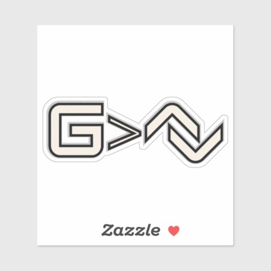 Minimalist Faith Symbol Sticker (Vel)