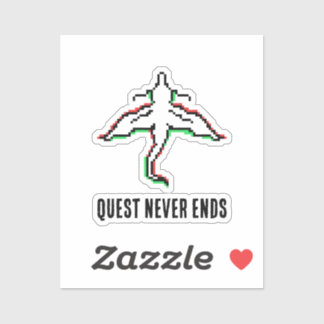 Minimalist Fantasy Dragon Art Sticker