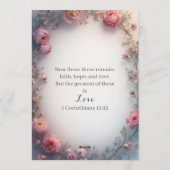 Minimalist Floral Christian Wedding Invitation (Dos)