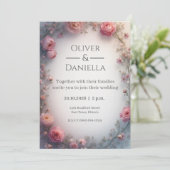 Minimalist Floral Christian Wedding Invitation (Debout devant)