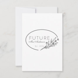Minimalist Floral Future Mrs. Est 2026 Save Save The Date