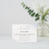 Minimalist Floral Jubileum Invitation Kaart (Staand voorkant)