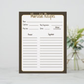 Minimalist Floral Mexican Recipe Pages for Binder  (Debout devant)