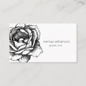 Minimalist Floral Visitekaartje (Voorkant)
