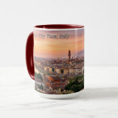 Minimalist Florence Italy Aesthetic City View Mug (Devant gauche)