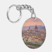 Minimalist Florence Italy Aesthetic Keychains Sleutelhanger (Voorkant Links)