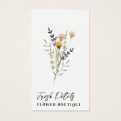 Minimalist Flowers Care Florist Card (Devant)